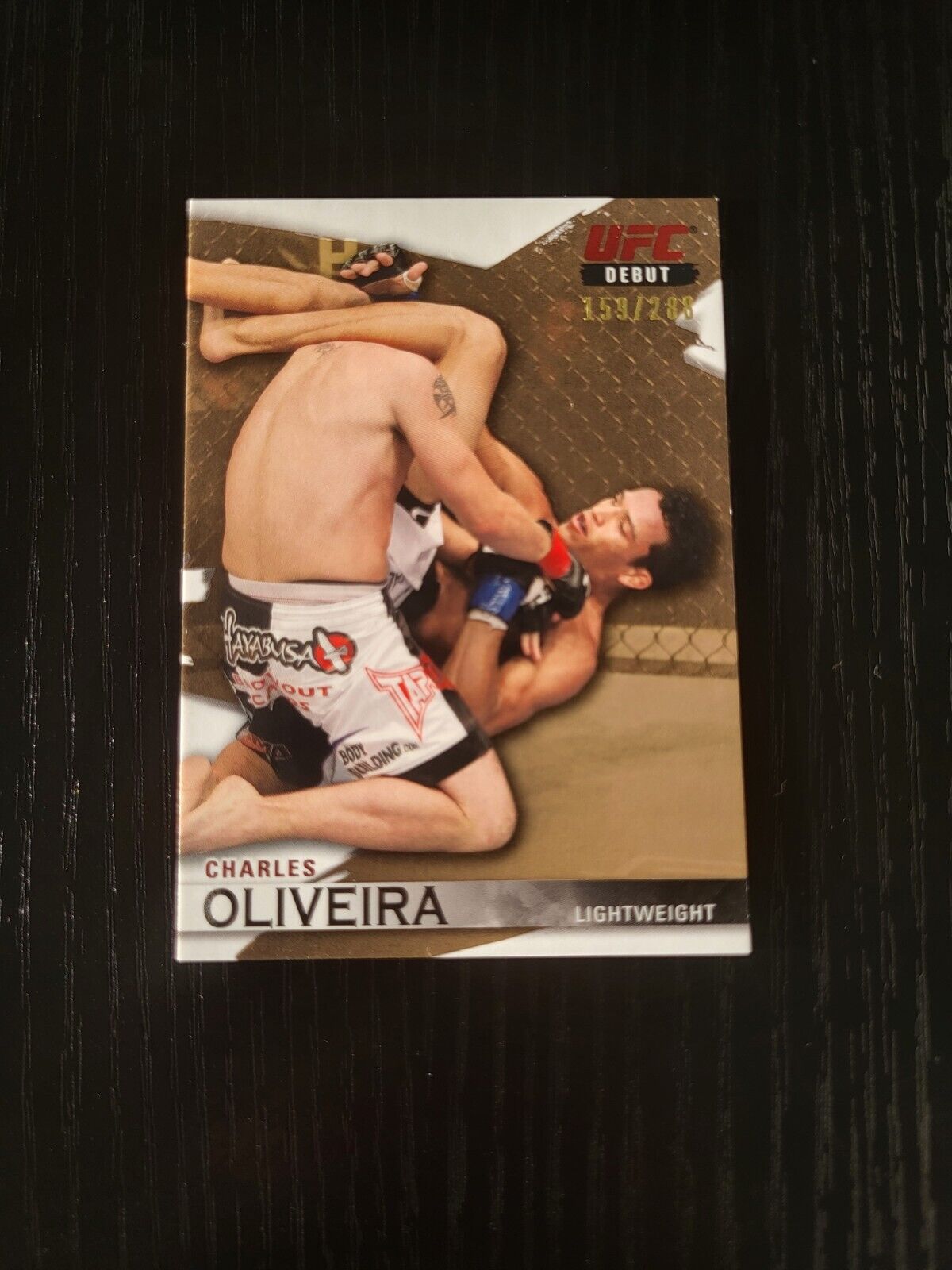 2010 Topps UFC Knockout Charles Oliveira Gold Rookie /288 RC
