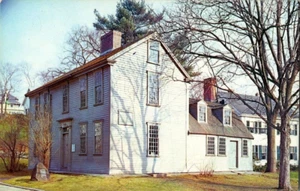 Hancock -Clark House Lexington Misa donde advertidos británicos vienen postal a44 - Imagen 1 de 2