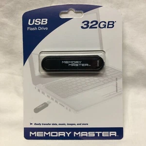 32 GB MEMORY MASTER USB Flash Thumb Drive USB 2.0 Pen Drive Stick PNY FAST SHIP - Picture 1 of 2