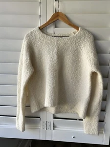 Club Monaco White Boxy Sweater Size Medium  - Picture 1 of 4