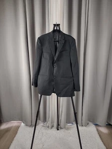 Giacca tuta Perry Ellis uomo due bottoni spilla righe grigio taglia 42R - Foto 1 di 13