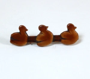 Broche enfant vintage "canetons" - Picture 1 of 3
