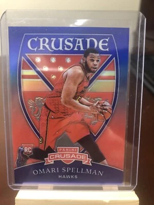F26486 2018-19 Panini Chronicles Blue #548 Omari Spellman/Crusade /99 - Image 1 of 2