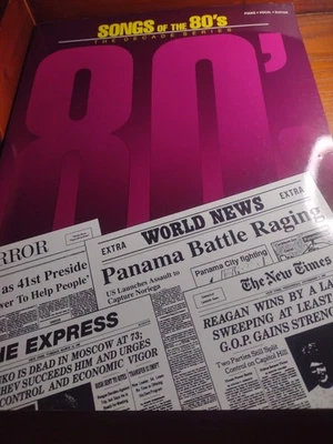 1980's Songbook Songs of the 80's Piano Guitar Vocal Compilation 237 Pages New! - Image 1 of 4