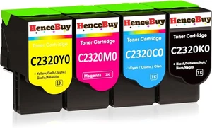 4 x kompatybilne tonery BCMY Lexmark C2425 MC2425 MC2425adw C2535dw MC2535 MC2325 - Zdjęcie 1 z 5