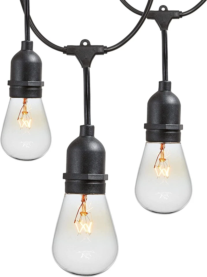 ​Newhouse CSTRINGINC18 Exterior 48' Cadena de Luz Enchufable con Bombillas S14 Foto 1 de 1