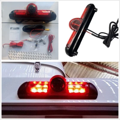 12V IP68 Waterproof 170° Vehicle Reverse Backup CCD Camera Third Brake LED Light - Image 1 of 4