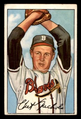 1952 Bowman Baseball #120 Chet Nichols GD *h1 - Image 1 of 2