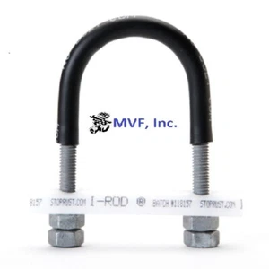 Nu-Bolt™ 2" Galvanized U-Bolt, I-Rod® pipe support material and 4 nuts 321ER11 - Picture 1 of 2