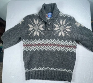 Pendleton Mens Sweater Gray 100% Shetland Wool Size Medium *Read* - Picture 1 of 16