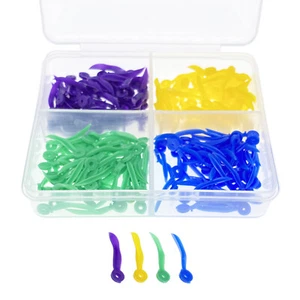 200Pcs Dental Disposable Plastic Wedge With Holes Round Stern Wave Poly-Wedge - Picture 1 of 8