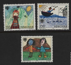 OPC 1979 Juego de las Islas Feroe Sc#45-47 montado sin montar o nunca montado - Imagen 1 de 1