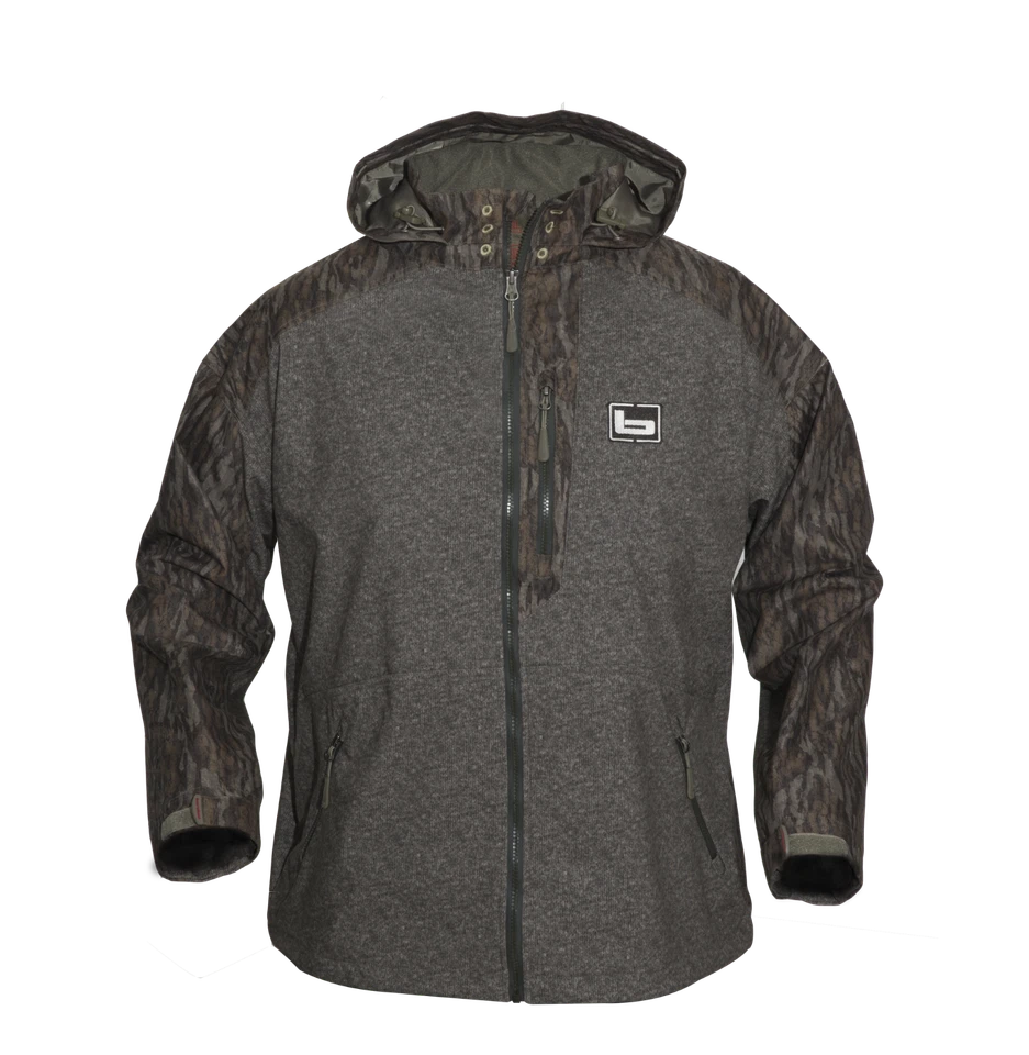 Banded Tule Lake Full Zip Jacket w/ Hood Waterproof Hooded Coat Bottomland Camo - Image 1 of 4
