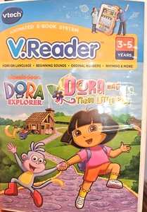 V Tech Animated E-Book System V Reader Nick Dora the Explorer - Picture 1 of 3