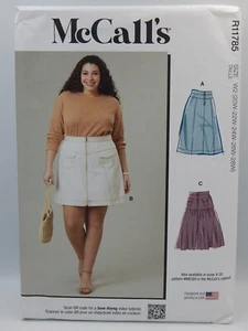 McCall's 11785 Women's Skirts 3 Trendy Styles Uncut Pattern 8390 Sizes 20W-28W - Picture 1 of 2