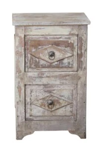 Vintage Beistellschrank, Kommode, Nachttischschrank, Flurschrank mit 2 Schubfä - Bild 1 von 5