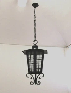 ✅ LAMPADARIO DA DISIMPEGNO IN METALLO ANNI 60 CHANDELIER ANTIQUE - 2152 - Picture 1 of 7