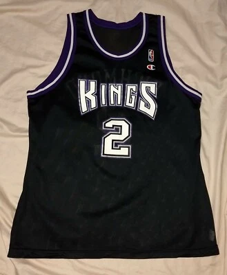 Sacramento Kings Jersey NBA Vintage Mitch Richmond Road Champion Vtg Gift - Image 1 of 4