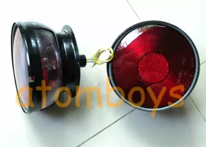 FOR JEEP CJ2A CJ3A CJ3B CJ5 CJ5A CJ6 RED SIGNAL REAR TAIL LIGHTS - Picture 1 of 7
