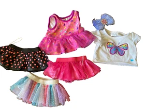Build a Bear clothing lot girl party dress skirts butterfly top Outfits Nice - Picture 1 of 7