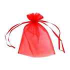 Organza Bag Gift Bags Wedding Party Favour Candy Jewellery Pouch x6  Red/Small