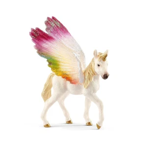 Schleich 7.1'' Winged Rainbow Unicorn Foal Animal Action Figure Kids Toy 3-8y - Picture 1 of 1