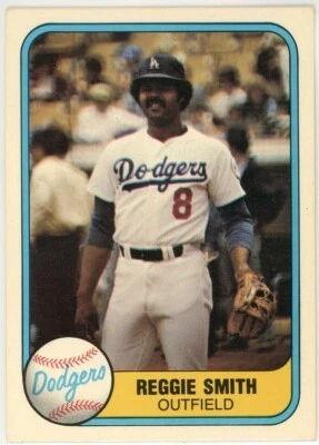 1981 Fleer Reggie Smith #111 Los Angeles Dodgers - Nicely Centered - Image 1 of 2