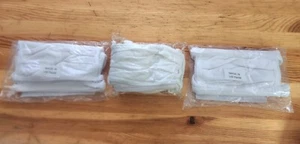 17 Brand New 100% White Cotton Reusable Cloth Face Masks - Picture 1 of 5