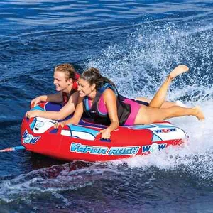 WOW Sports Vapor Rush 2-Person Towable Starter Kit with 2K Rope and 12V Pump - Picture 1 of 8