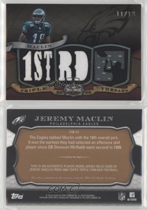 2009 Topps Triple Threads Relics Sepia /18 Jeremy Maclin #TTR-27 Rookie RC