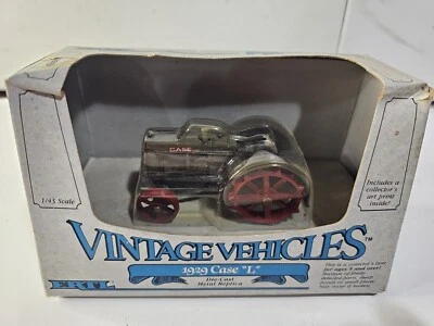 Trator Case 1929 Modelo L 1:43 Ertl Toy #2554 Veículos Vintage 1988 Die Cast Novo Na Caixa - Imagem 1 de 4