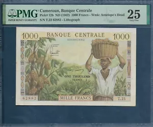 Kamerun Kamerun 1000 Francs, 1962, P 12b, PMG 25 sehr schön - Bild 1 von 2