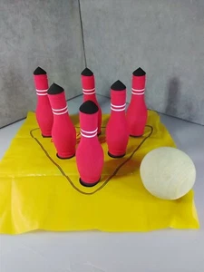 Vintage Bowling Spiel Set, leicht robust Zuhause Outdoor Kinder spielen zusammenbauen - Bild 1 von 4