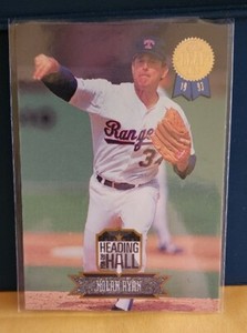 💥1993 LEAF HEADING FOR THE HALL #1 NOLAN RYAN BASEBALL CARD RANGERS 💥