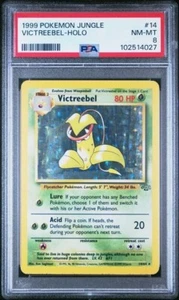 PSA 8 Victreebel Pokemon Card Holo WOTC 14/64 Jungle Set Rare Vintage 1999 NM-MT - Picture 1 of 2