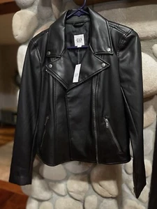 Women’s XS Vegan Leather Moto Jacket NEW W TAGS! #743628  - Picture 1 of 3
