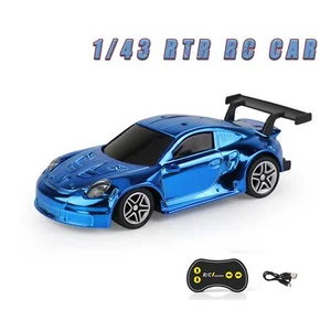 Mini coche de carreras montado listo para funcionar 1:43 RC eléctrico mini juguete regalo para niños - Imagen 1 de 5