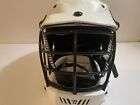 Warrior Combo Alpha White Hockey Helmet And Gloves Size Medium