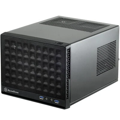 SilverStone SST-SG13B - Sugo Mini-ITX kompaktes Cube Gehäuse Mesh-Frontblende... - Bild 1 von 4