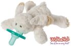 Oatmeal Bunny Wubbanub Infant Baby Binkie Holder Stuffed Animal Toy