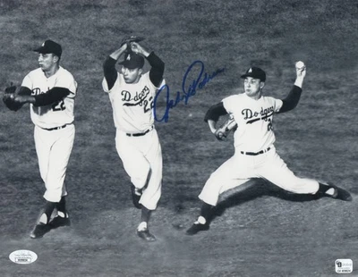 Johnny Podres Signed Autographed 10X13 Photo Dodgers Triple Exposure JSA VV99034 - Image 1 of 2