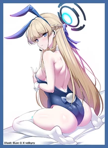 Blue Archive Asuma Toki bunny girl Doujin Card Sleeve Protector - Picture 1 of 1