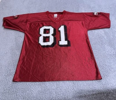 Vintage Terrell Owens Jersey Mens Large Red NFL Football San Francisco 49ers - Image 1 of 4