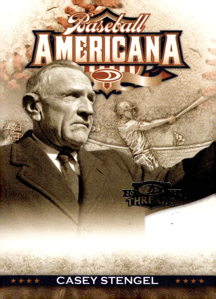 Donruss Threads Baseball American 2008 inserto #BA-46 Casey Stengel 491/500 Foto 1 de 1