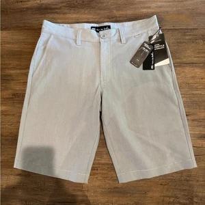 NWT Travis Mathew All In Light Grey Men’s Performance Shorts Sz 30 10” inseam - Picture 1 of 9