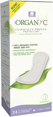 100% Certified Organic Cotton Flat Panty Liner - Everyday Sanitary Pad, Free fro - Image 1 of 4