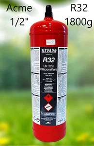 Refrigerante R32 2,3L 1800g para aire acondicionado y bomba de calor - Imagen 1 de 5