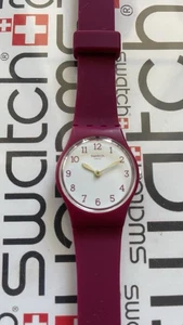 Swatch Redbelle LR130 2017 Standard Damen 25mm Silikon Top Zustand - Bild 1 von 6