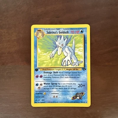 1st Edition Sabrina’s Golduck 30/132 - Gym Challenge - LP+ - Image 1 of 3