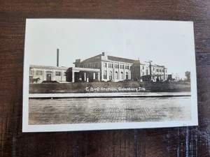 c. 1910 Galesburg Illinois Train Station Real Photo Postcard RPPC - Picture 1 of 2